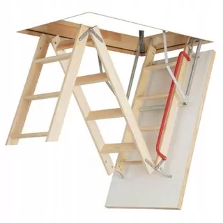 Podkrovné schody 70x120 + facro pásy, biely poklop